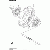 Схема вузла: Переднє колесо Suzuki VZ1500 Boulevard M90