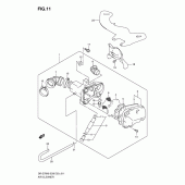 Схема узла: Воздушный фильтр для Suzuki DR-Z70