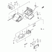 Схема узла: Задний фонарь (Стоп-сигнал) (Model t) для Suzuki VS600 Intruder 600