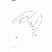 Схема узла: Опоры пассажира (Model executive p19) для Suzuki UH125 Burgman