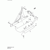 Схема вузла: Вихлопна система (Model k1/k2) для Suzuki AN400 Burgman (EU analogue of SkyWave)