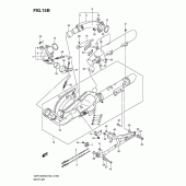 Схема вузла: Вихлопна система (Vzr1800l0/zl0/ufl0/zufl0) для Suzuki VZR1800 Intruder M1800R/ Boulevard M109R