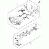 Схема вузла: Задній ліхтар (Стоп-сигнал) для Suzuki DL650 V-Strom
