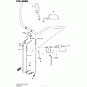 Схема вузла: Кермо & Тросики (Vl800Tl7 E28) для Suzuki VL800 Boulevard C50