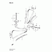 Схема вузла: Ланцюг ГРМ & Натягувач & Заспокоювач Suzuki DL650 V-Strom