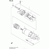 Схема вузла: Електричний стартер для Suzuki GSX-R600