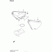 Схема вузла: Бардачок для Suzuki VL800 Boulevard C50 BOSS