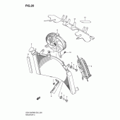 Схема узла: Радиатор для Suzuki GSX1300 Hayabusa