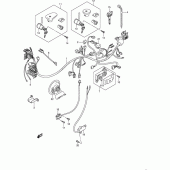 Схема вузла: Електропроводка (Vs1400k5) для Suzuki VS1400 Intruder 1400