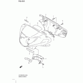 Схема узла: Накладка руля (Model l0) для Suzuki UX150 Sixteen