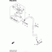 Схема узла: Передний тормозной цилиндр для Suzuki DR200 DR200S