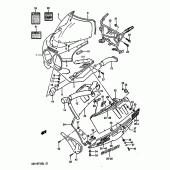 Схема узла: Облицовочные элементы (Model l 3sh) для Suzuki GSX-R1100
