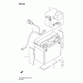Схема узла: Аккумулятор для Suzuki DR-Z250