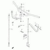 Схема вузла: Кермо & Тросики для Suzuki DF200