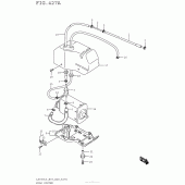 Схема вузла: Система вентиляції бензобака (Ls650L5 E33) для Suzuki LS650 Boulevard S40