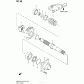 Схема вузла: Привідний вал для Suzuki AN650 Burgman (EU analogue of SkyWave)