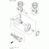 Схема узла: Коленчатый вал & Поршень для Suzuki DR-Z125 DR-Z125
