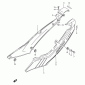 Схема вузла: Бічні панелі (Model m) для Suzuki GS500