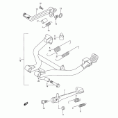 Схема вузла: Підставка (Model s/t/v) для Suzuki GSF600 Bandit