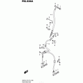 Схема вузла: Передній гальмівний шланг Suzuki AN650 Burgman (EU analogue of SkyWave)