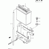 Схема вузла: Акумулятор для Suzuki DR650 DR650R