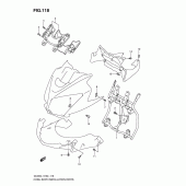 Схема вузла: Кронштейн переднього обтічника для Suzuki DL650 V-Strom