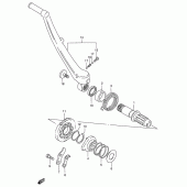 Схема вузла: Кікстартер для Suzuki RMX250