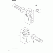 Схема узла: Пульт управления рулевой для Suzuki GS500