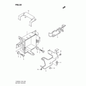 Схема узла: Крепление аккумулятора для Suzuki TU250