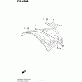 Схема вузла: Задній бризковик для Suzuki VZR1800 Boulevard M109R BOSS