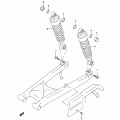 Схема узла: Кожух цепной передачи для Suzuki GZ250 Marauder