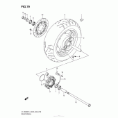 Схема узла: Заднее колесо для Suzuki VL1500 Boulevard C90T B.O.S.S