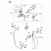 Схема вузла: Передній гальмівний циліндр Suzuki RM-Z250