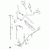Схема вузла: Кермо & Тросики (Model t) для Suzuki VS600 Intruder 600
