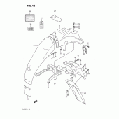Схема вузла: Заднє крило для Suzuki DR650 DR650R