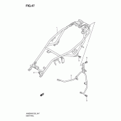 Схема узла: Кронштейн сиденья для Suzuki AN650 Burgman (EU analogue of SkyWave)