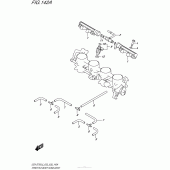 Схема вузла: Паливна рейка & Інжектор для Suzuki GSX-S750