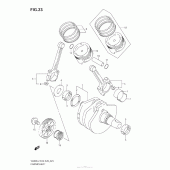 Схема вузла: Колінчастий вал Поршень для Suzuki VZ800 Boulevard M50