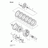 Схема вузла: Зчеплення Suzuki VL800 Intruder C800/ Boulevard C50