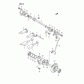 Схема вузла: Клапан вихлопу Suzuki RM125