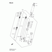 Схема узла: Передняя вилка для Suzuki DR650 DR650SE