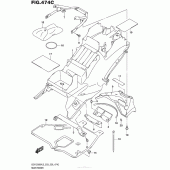 Схема вузла: Rear Fender (Gsx1300Ral5 E33) для Suzuki GSX1300 Hayabusa