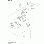 Схема вузла: Lock Set (Dl1000Al4 E33) для Suzuki DL1000 V-Strom