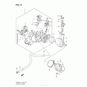 Схема вузла: Throttle Body (An400Al3 E33) для Suzuki AN400 Burgman (EU analogue of SkyWave)