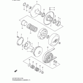 Схема узла: Трансмиссия (1)(model y/k1) для Suzuki UC125 Epicuro