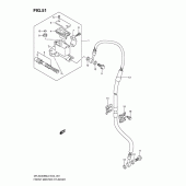 Схема вузла: Передній гальмівний циліндр Suzuki DR-Z400 DR-Z400SM