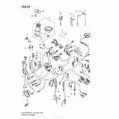 Схема вузла: Wiring Harness (Gsx1300Ral3 E33) для Suzuki GSX1300 Hayabusa