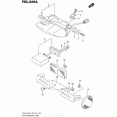 Схема вузла: Задній ліхтар (Стоп-сигнал) для Suzuki GSX-R1000
