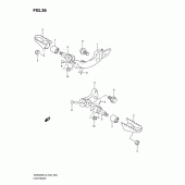 Схема вузла: Підніжки (Dr200sel2 e24) для Suzuki DR200 DR200SE