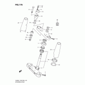 Схема узла: Рулевая траверса (Vl800l1 e33) для Suzuki VL800 Boulevard C50T